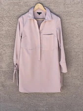 Topshop Tie Cuff Shirtdress ~ Blush ~ 2