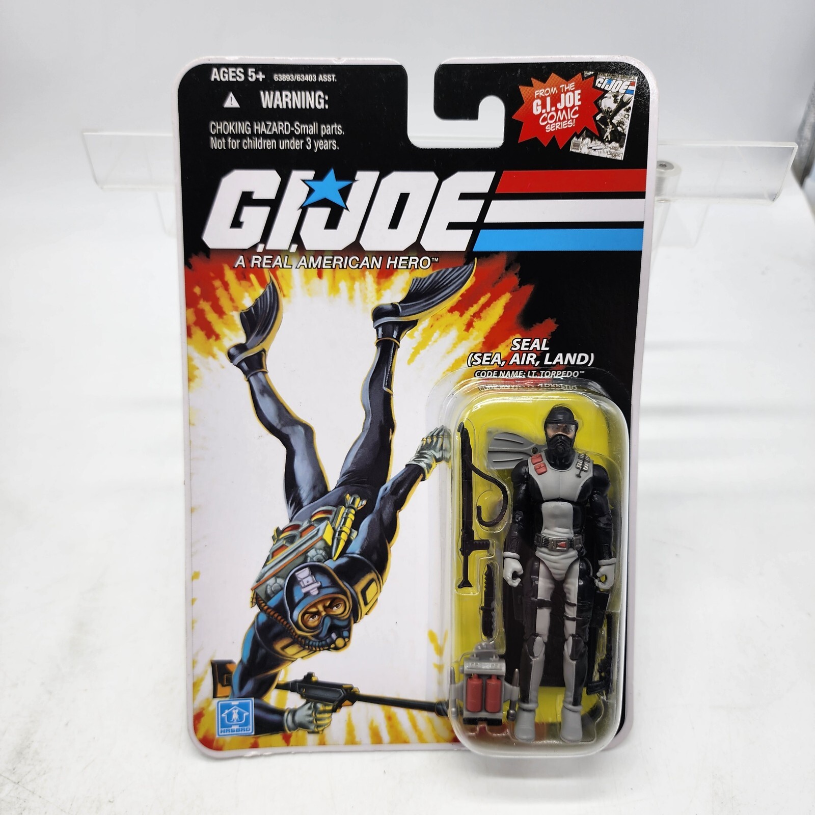 GI Joe Hasbro Lt. Torpedo Seal Sea Air Land Action Figure 2008 New Sealed