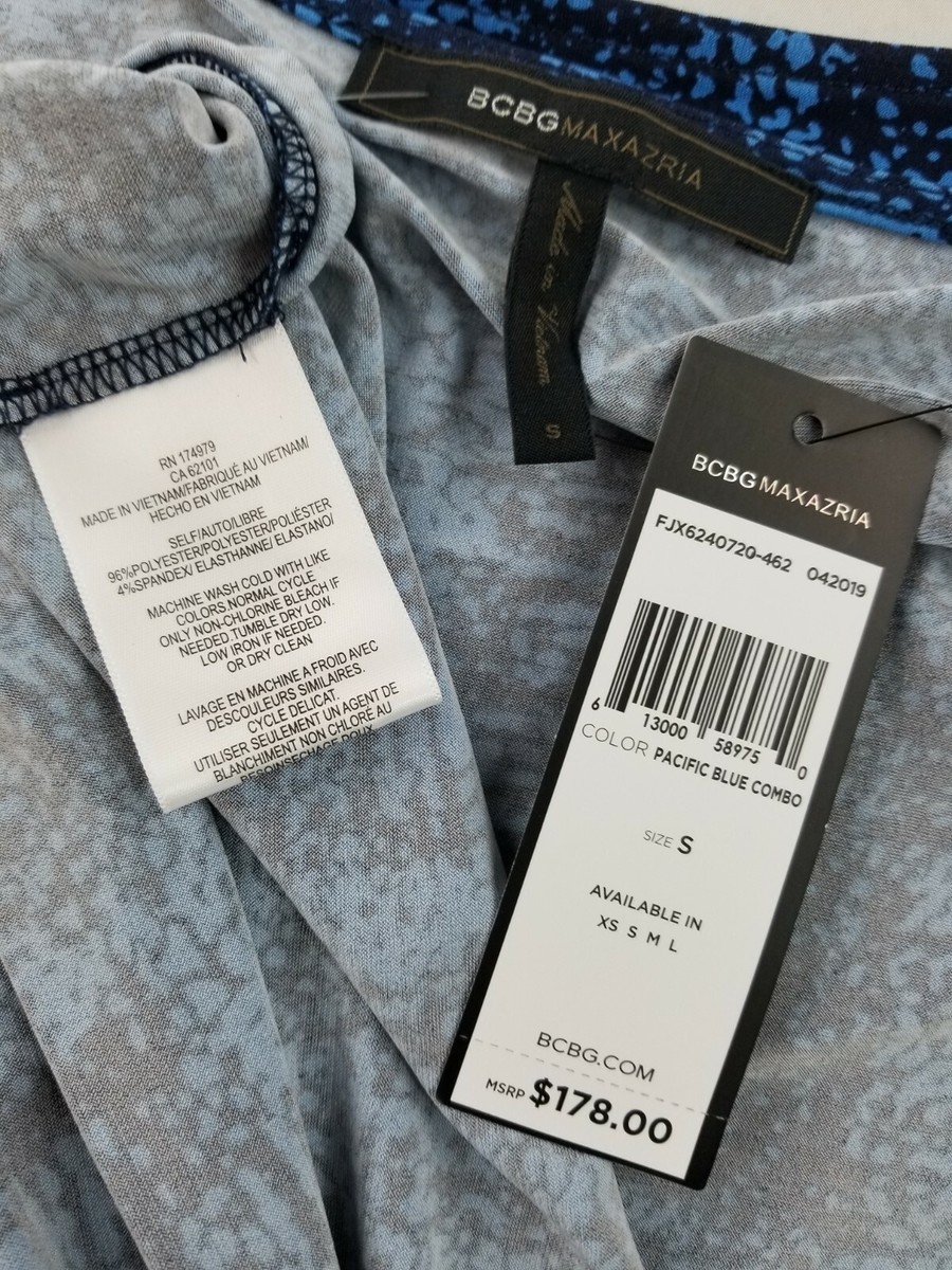 BCBGMAXAZRIA women dress FJX6240720-462 042019 pacific blue