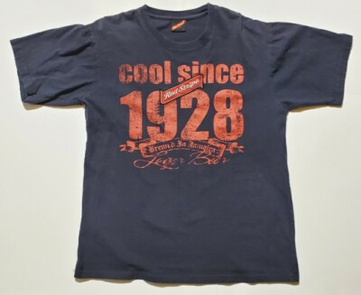 T-shirt Red Stripe - Style Vintage Années 1928 - Modèle Rayé Bleu, Manches Courtes - Taille L