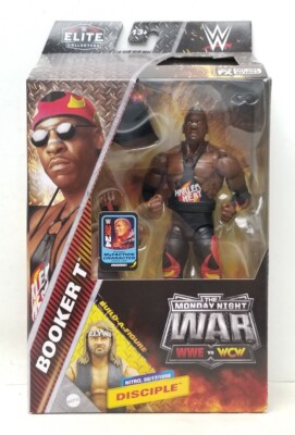 Mattel 7'' WWE WCW Elite Monday Night Wars S.3 Walmart Ex. ''Booker T'' Figure READ