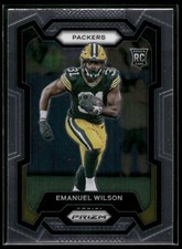 2023 Panini Prizm Emanuel Wilson ROOKIE CARD Green Bay Packers #335 RC 🔥