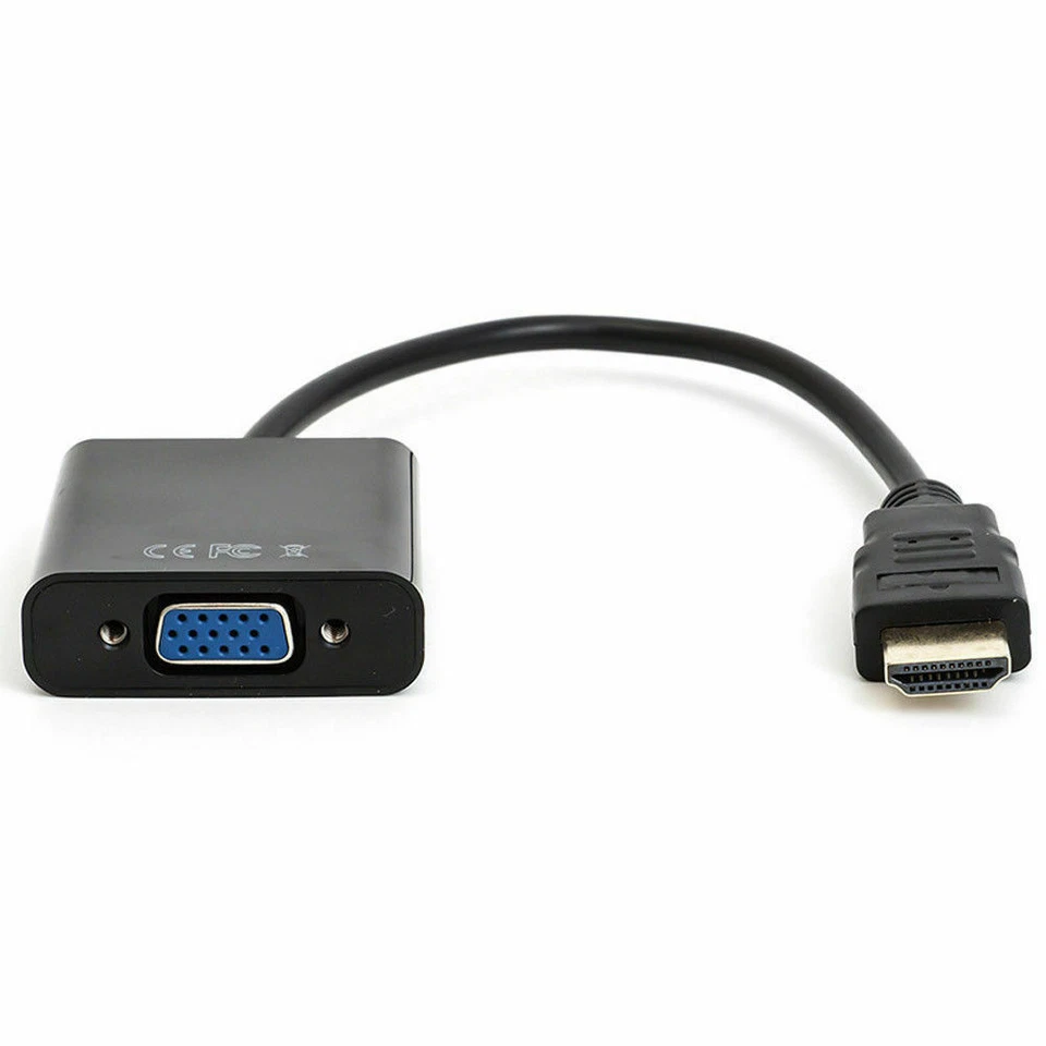1080P HDMI Male to VGA Female Video Cable Cord Converter Adapter For PC USA - Image 3 of 4