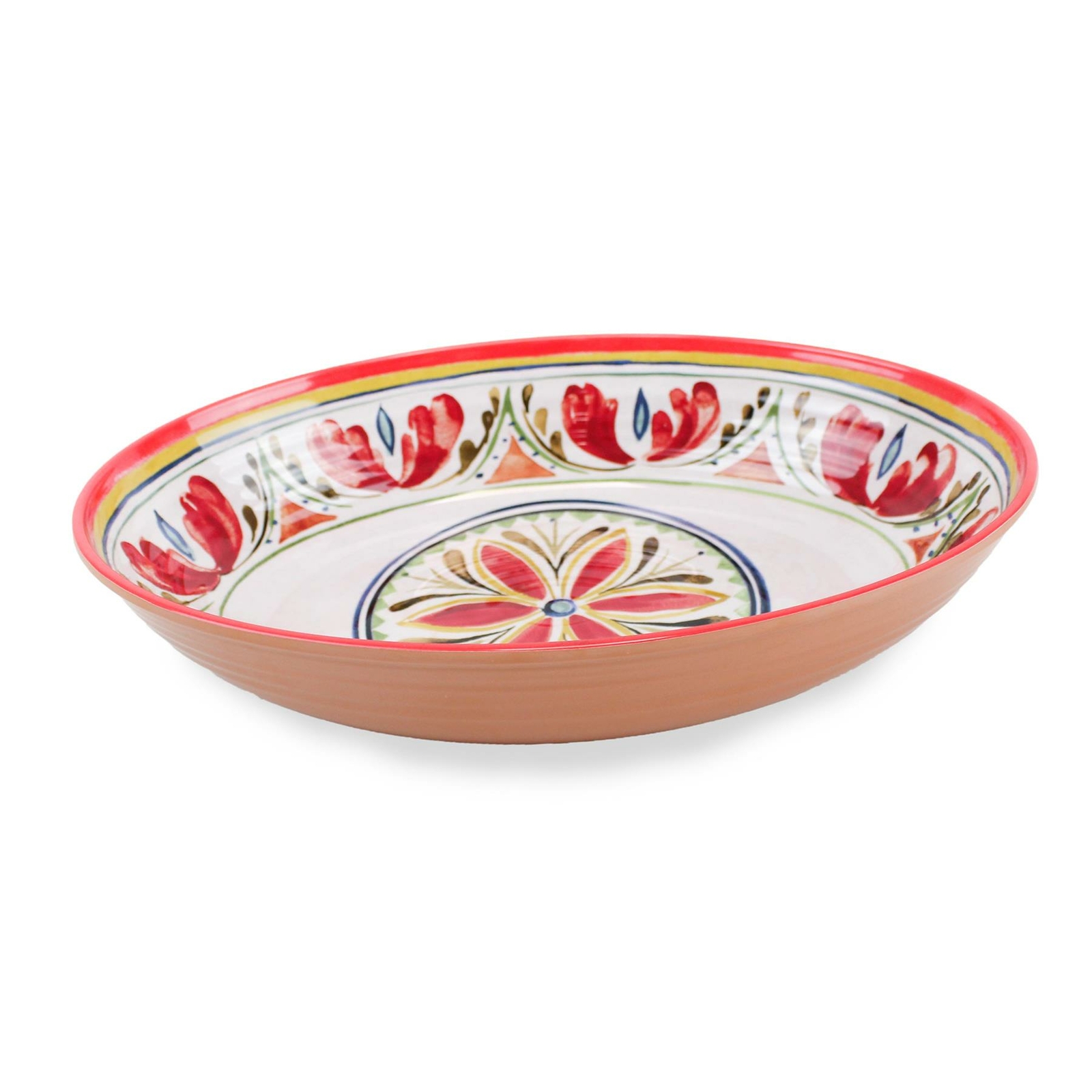 Purely Home Mediterranean - Outdoor/Camping - Melamine/Plastic Oval Serving Bowl