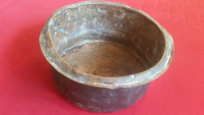 Vintage Retro Sammlerstück über 100 Jahre alt handgefertigt Kupfer Topf
