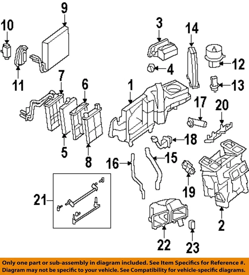Motor soplador HVAC usado se adapta a: Mercedes-benz Mercedes clase c 204 2010 tipo GLK350 Foto 3 de 4