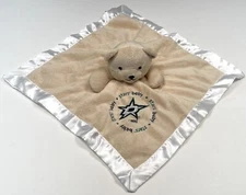 BABY FANATIC 13" Plush Satin Embroidery Dallas Stars Bear Lovey Security Blanket