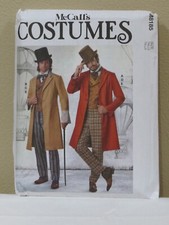 New Uncut McCall's M8185 8185 Victorian Steampunk Costume Pattern SZ S to XXXL