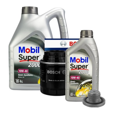 MOBIL ENGINE OIL 10W-40 5L BOSCH OIL FILTER OIL CHANGE KIT FOR BMW 3 E36 318 TI 318 IS