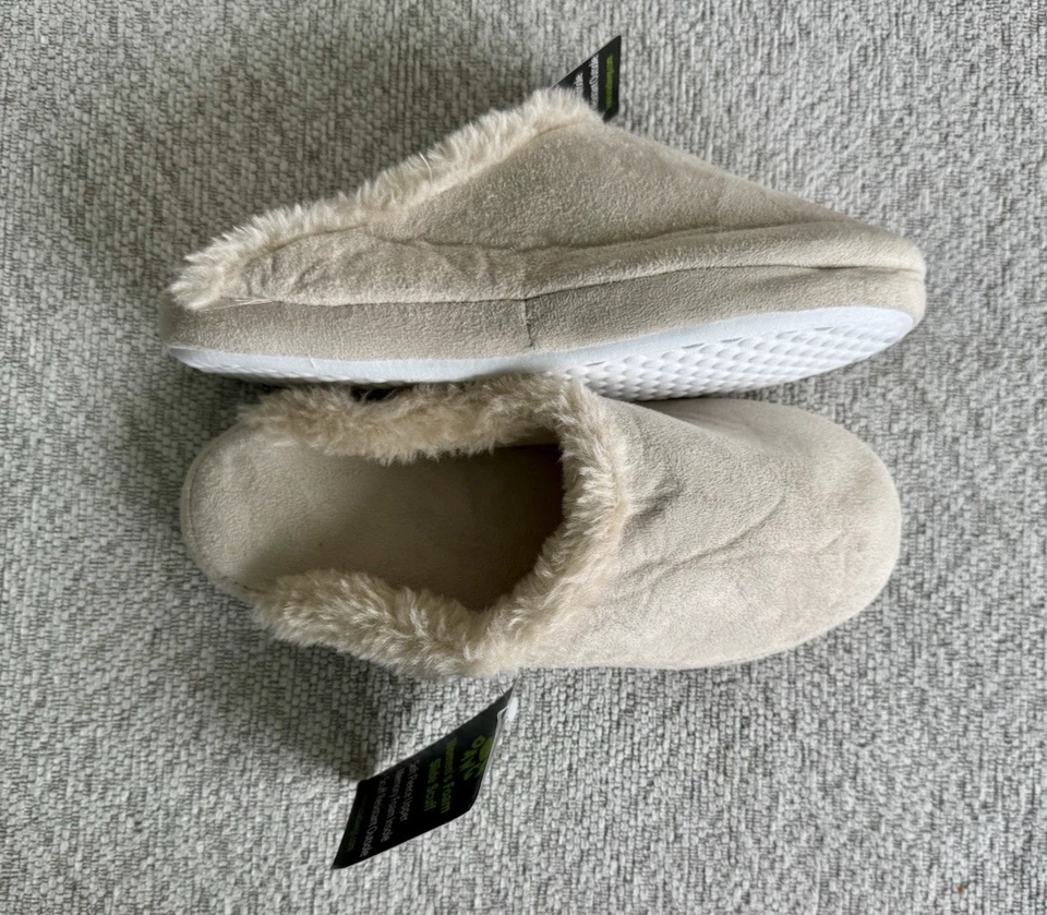 2 Dawgs женщин пены слайд тапочки, Baby синий и бежевый, размер маленький новый с Ярлыками новый - Изображение 3 из 4