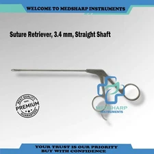 Arthrex AR-12540 Suture Retriever, 3.4 mm, Straight Shaft
