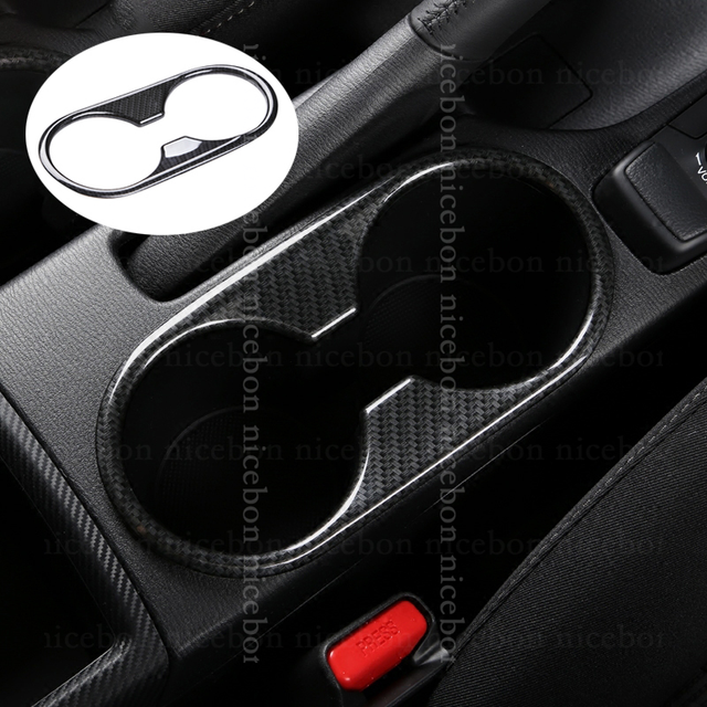 FOR MAZDA CX3 Carbon fiber color CUP DRINK HOLDER BEZEL COVER INSERT