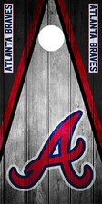 SINGLE Atlanta Braves Cornhole Wrap Skin Game Board Decal Vintage Vinyl DT103
