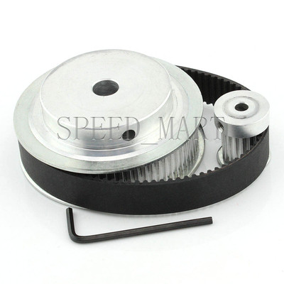 3M HTD3M 72T 18T Belt 15mm Timing Pulley Belt set kit Reduction Ratio 4:1 CNC