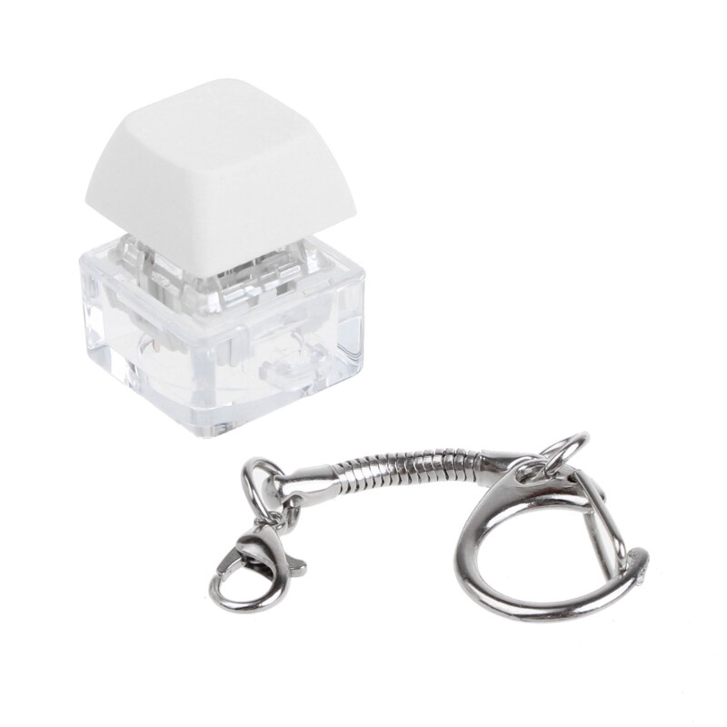 Mechanical Keyboard MX Tester Lightless Transparent Keychain with Keys