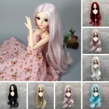 1/3 1/4 1/6 BJD Wig Long Wavy Soft Hair Wigs Colorful for BJD Doll Wig 7 Colors