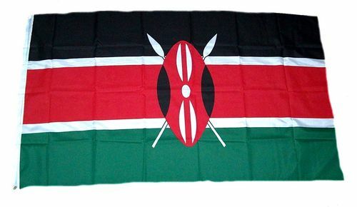 Kenia Flagge 90 X 150 Cm - Aus 100% Nylon, Wetterfest & Farbecht