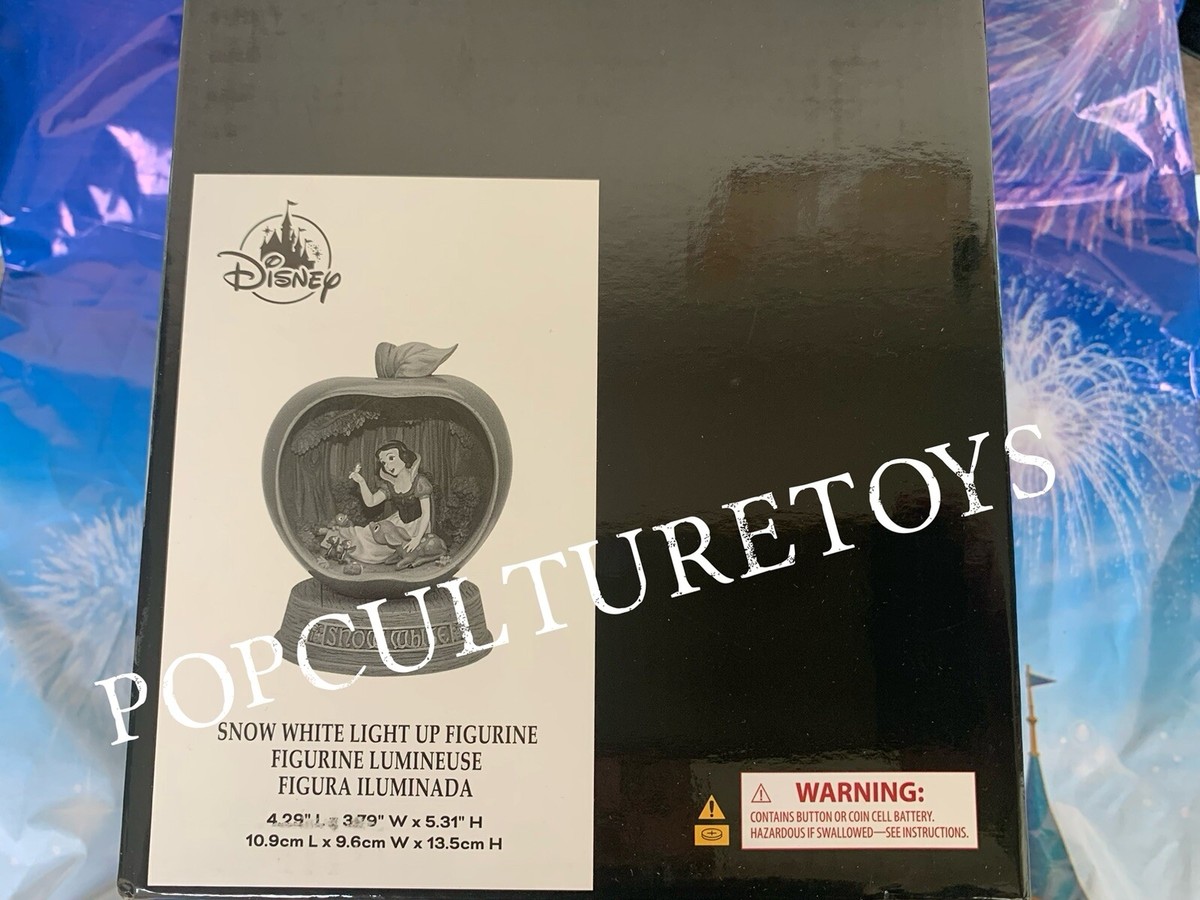 Disney Parks Snow White Apple Light-Up Figurine Statue New