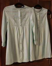 Lovely Vintage Gossard Artemis Aqua Nylon Robe Peignoir - Petite