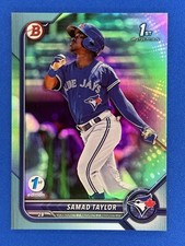 2022 Bowman 1st Edition #BPPF-92 Samad Taylor Sky Blue 1st Prospect Blue Jays