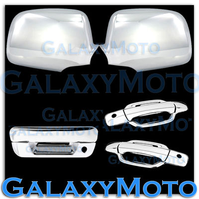 05-12 Chevy Colorado+Canyon Chrome Mirror+2 Door+PSG KH+Tailgate Handle Cover