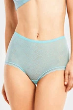 Mamia Ladies Lace Brief Full Back Panty Light Blue