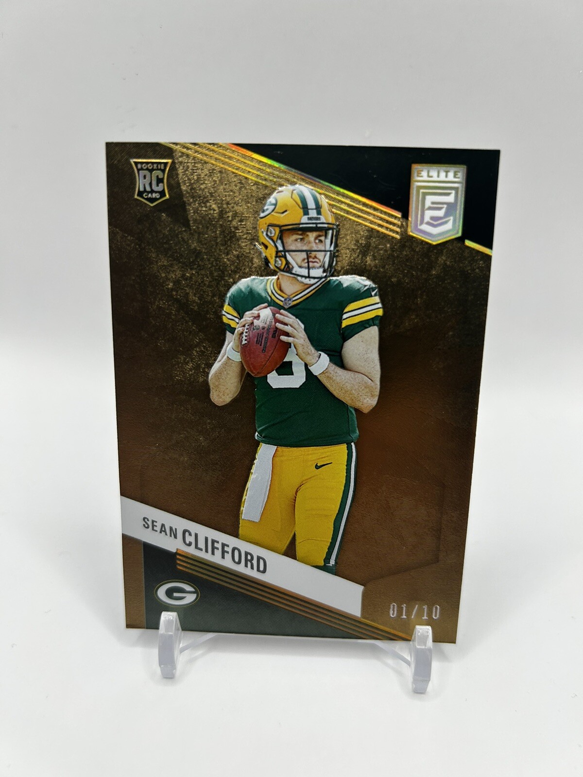 2023 Donruss Elite Sean Clifford 2023 Gold 01/10 Color Match RC