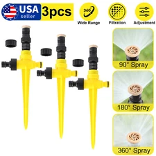 360° Rotation Auto Irrigation System Garden Lawn Sprinkler Patio Save Water USA
