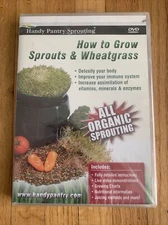 "How to Grow Sprouts & Wheatgrass" Handy Pantry Sprouting 2005- BRAND NEW