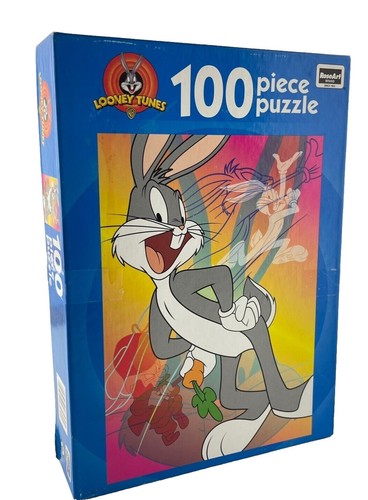 1985 BUGS BUNNY Playskool Puzzle #285-1 Space Rocket Looney Tunes