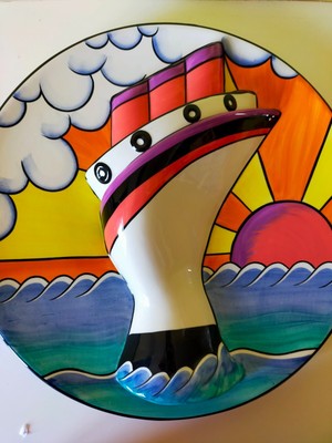 Lorna Bailey - Ocean Liner Charger Ltd Edition. Mit COA, neuwertig