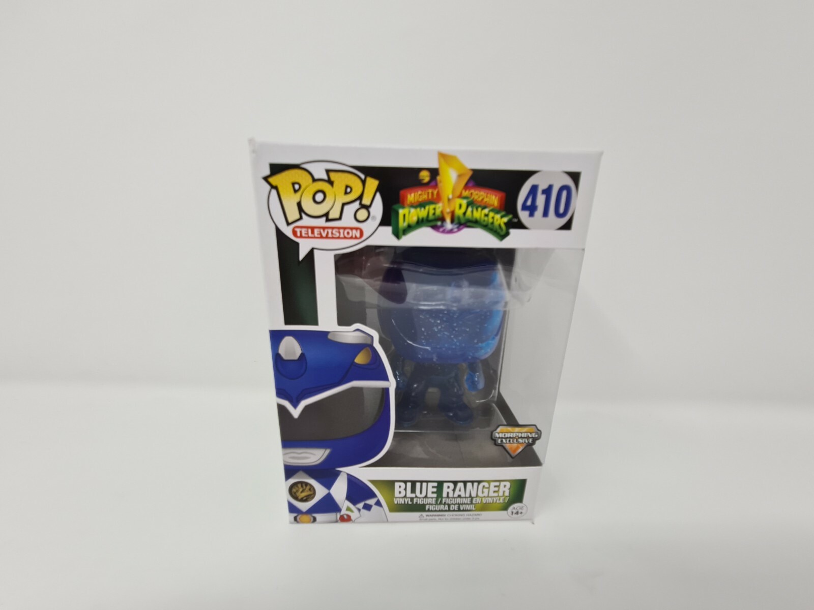 Funko Pop! Power Rangers Morphing Blue Ranger ¡Pop! Exclusivo Vinilo #410 Dañado