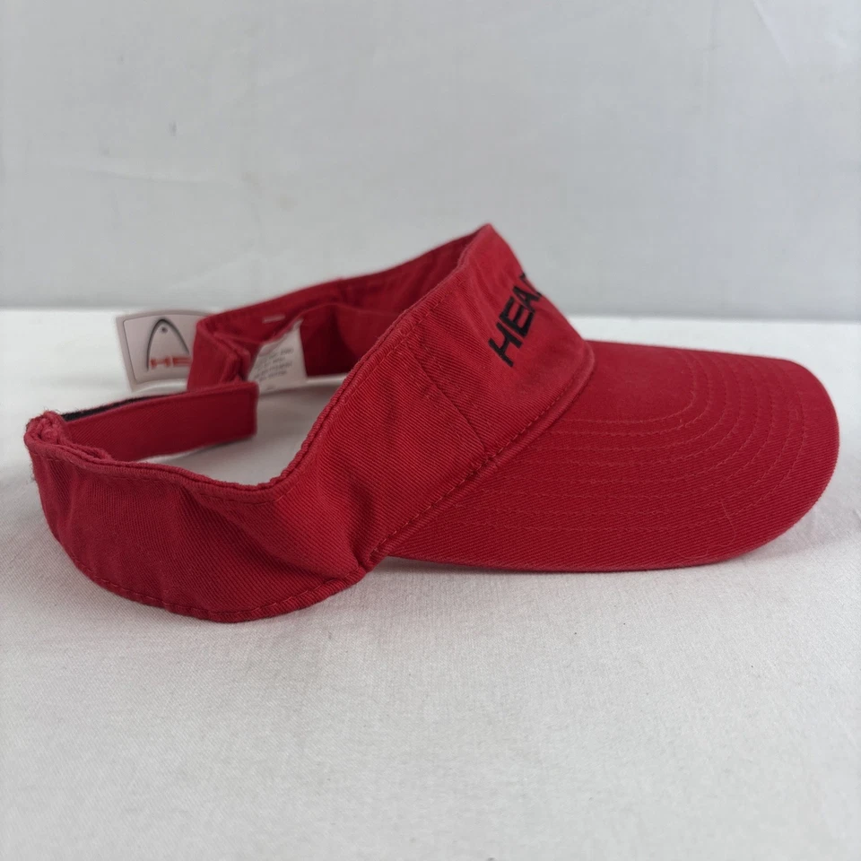Head Proformance Visor Tennis Adjustable Red Embroidered NEW Without Tags NOS  - Image 2 of 4