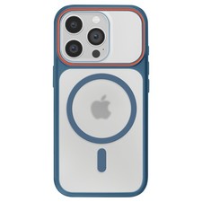 Avizar Case for iPhone 14 Pro Bi-Material Design  Compatible, Dark Blue