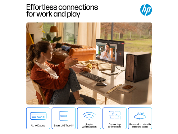 HP OmniDesk Desktop Intel Core Ultra 5, 16 GB;1 TB SSD Windows 11 Home