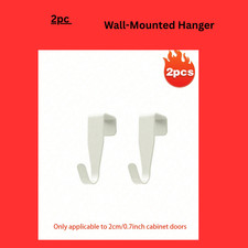 Carbon Steel Wall-Mounted Hanger Cabinet Door Hooks, Wall-Mounted Closet Hanger
