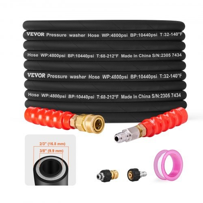 #ad HOT Pressure Washer Hose100FTKink Free 3 8quot; 14.8 Male3 8quot; 15 Female For M $106.93