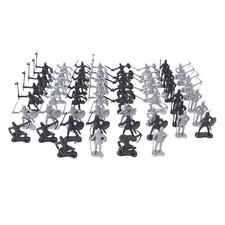 60PCS Soldier Model Medieval Knights WARRIORs Horses Figures