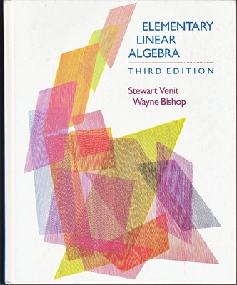 Elementary Linear Algebra Venit Bishop Hardcover Mathematik Lehrbuch Englisch