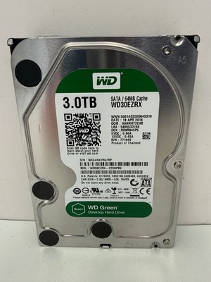 WESTERN DIGITAL WD30EZRX 3.5'' 3TB SATA WD GREEN DESKTOP HARD DRIVE