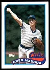 Greg Maddux 1989 Topps #240 Chicago Cubs MLB READ FREE SHIPPING AutographDen