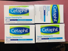 4 - Cetaphil Gentle Cleansing Bar Dry to Normal, Sensitive Skin 4.5 oz.