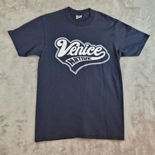 Venice Native Shirt Medium Navy Blue Graphic Tee Pro Club Comfort Cotton Skater