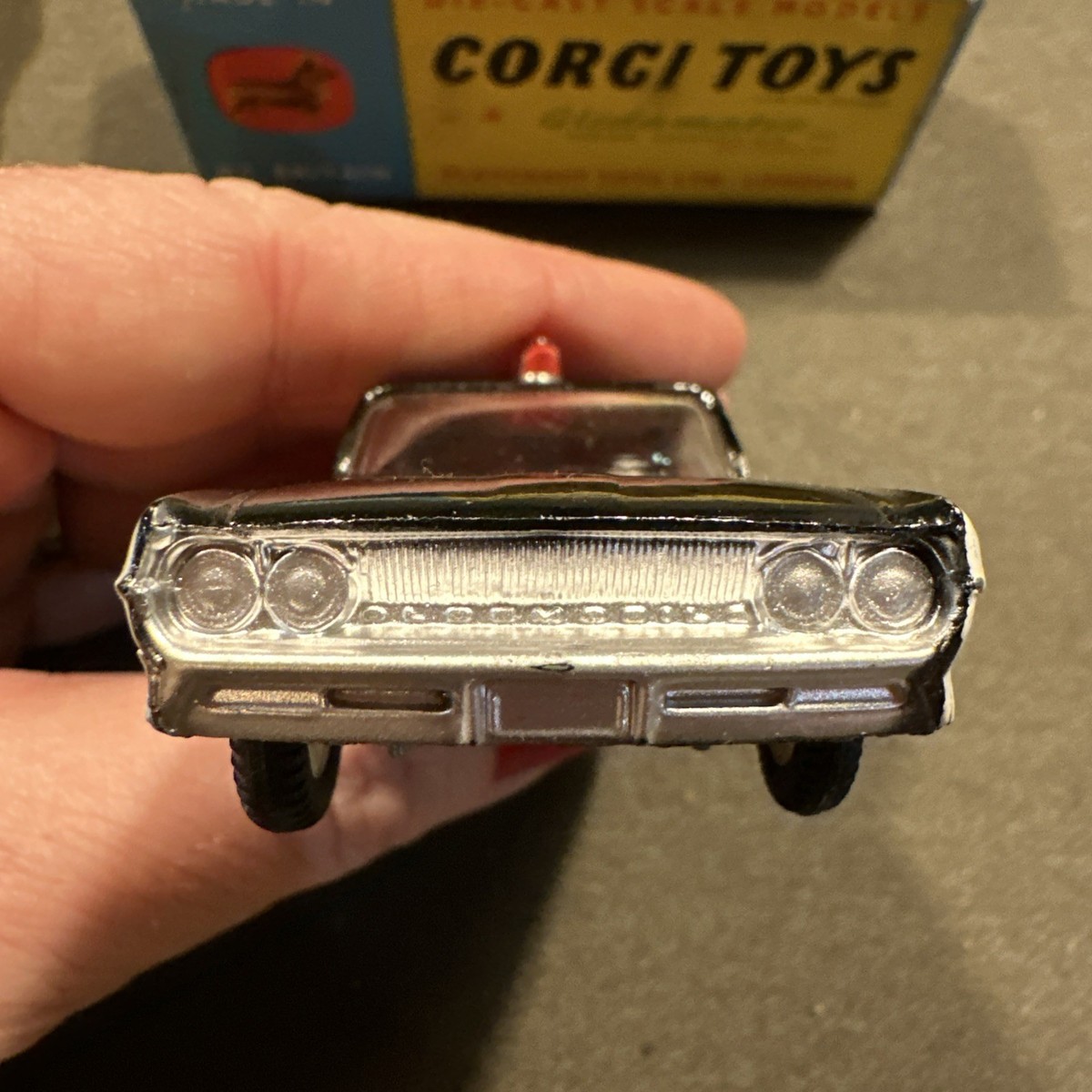 Corgi Toys, 237 Oldsmobile Sheriff Car In Original Box With Paper