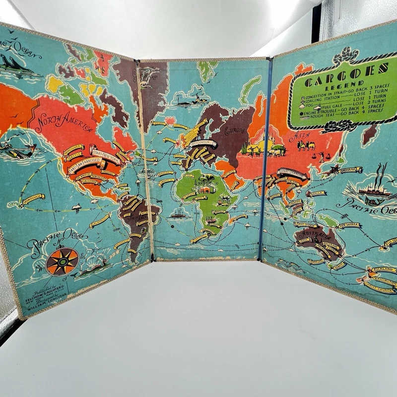 Cargoes 1939 Vintage Board Game Board Only