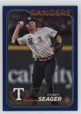 2024 Topps Series 1 Retail Royal Blue Corey Seager #150 1bu8