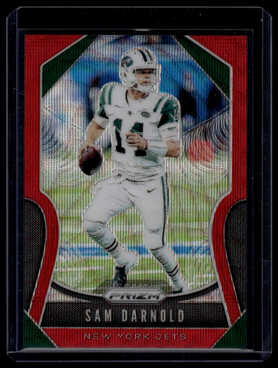 2019 Panini Prizm #28 Sam Darnold Red Wave #/149