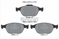 Bremsbelagsatz Scheibenbremse Pagid T1261N FüR Ford Transit Connect Tourneo 1