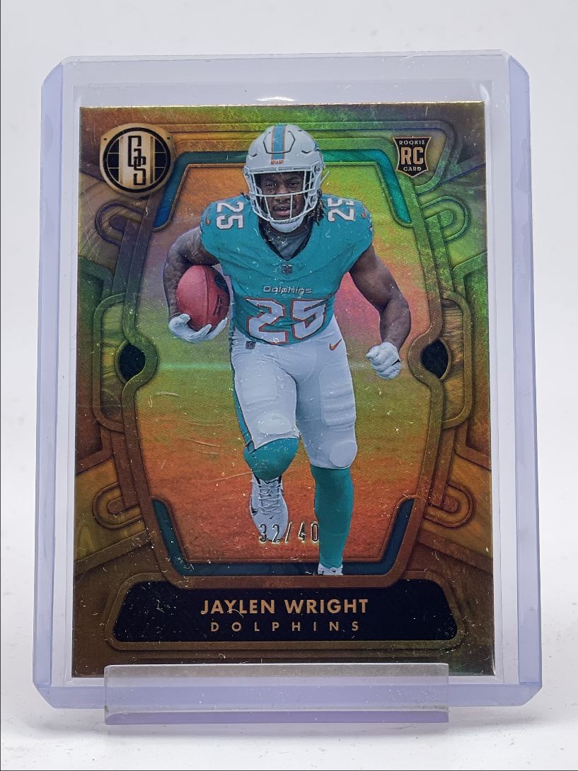 JAYLEN WRIGHT 2024 GOLD STANDARD ROOKIE CITRINE DOLPHINS RC /40 Q1300