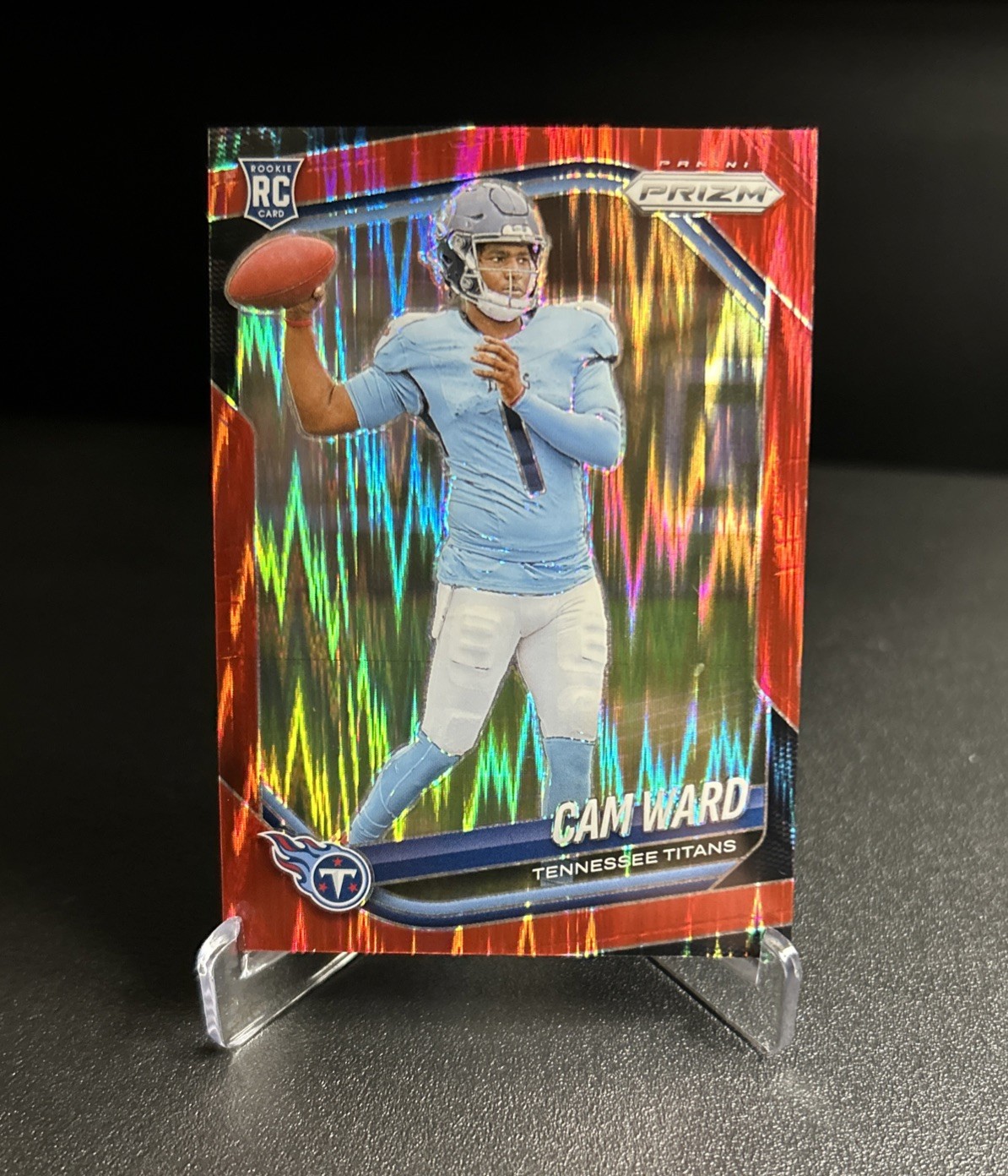 2025 Panini Prizm - Rookies Cam Ward #352 Red Flash Prizm (RC)
